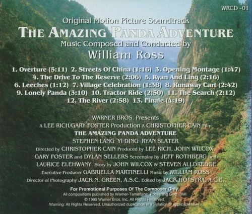 William Ross – The Amazing Panda Adventure (1994) Score CD / MEGARAR / LAST ONE! - Bild 2 von 2