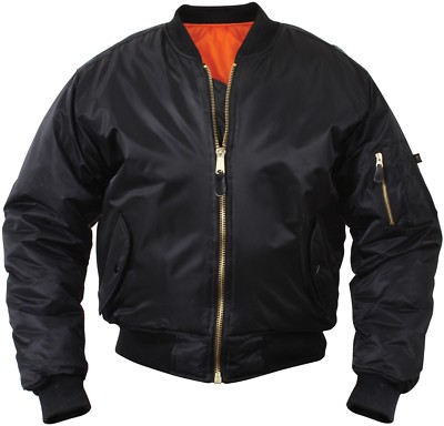 Kids Bomber MA-1 Flight Jacket Military Army Coat Reversible with