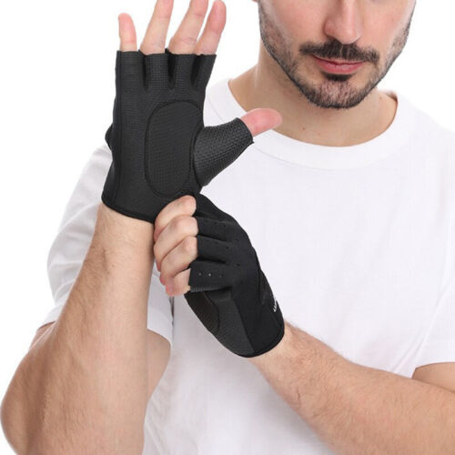 Guantes de bicicleta para hombre Bike medio dedo gel acolchado sin dedos DEPORTES So K - Imagen 13 de 19