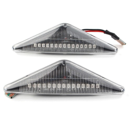 Dynamic Flow Clear Marker Side Turn Signal LED Amber Lights For Ford Focus MK1 - Picture 3 of 8