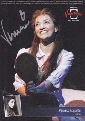 Autograph - Veronica Appeddu (musical - dance of the vampires) - Berlin