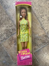 Vintage Mattel 1998 Pretty In Plaid Red Head Barbie Doll #20667