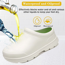 Chef Shoes Non-Slip Oil Resistant Kitchen Waterproof Restaurant Work for Men