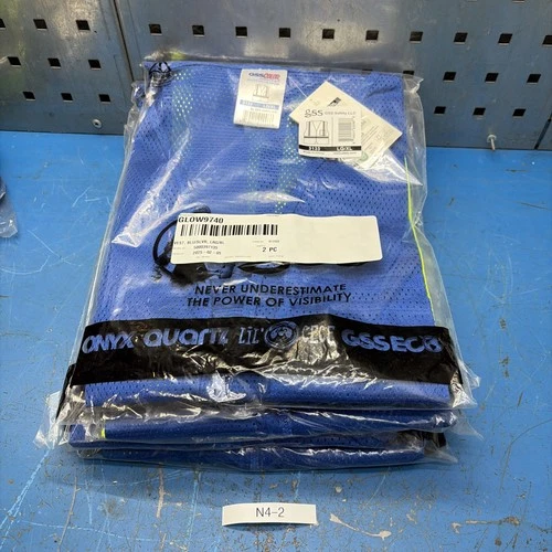 (5) GSS Safety Vests 3133 BLUE LG/XL New Each Individually Sealed Fast 🇺🇸 Ship - product listing photo