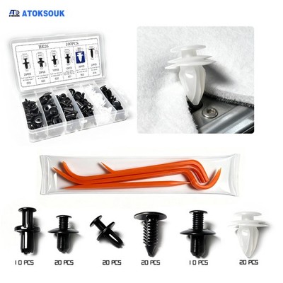 100pcs+4 For Honda Insight Engine Splash Fastener Bumper Fender Liner Clips