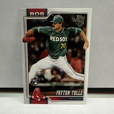 2026 Topps Series 1 Payton Tolle Boston Red Sox #15 RC Base Set