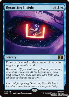 MTG Recurring Insight Card #154 Commander: Marvel Super Heroes NM Magic