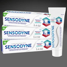 Sensodyne Toothpaste Sensitivity Gum and Enamel, Triple 3.4 Ounce (Pack of 3)