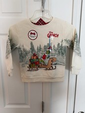 The Grinch Kids Sweatshirt Long Sleeve Pullover Size 5T NWT