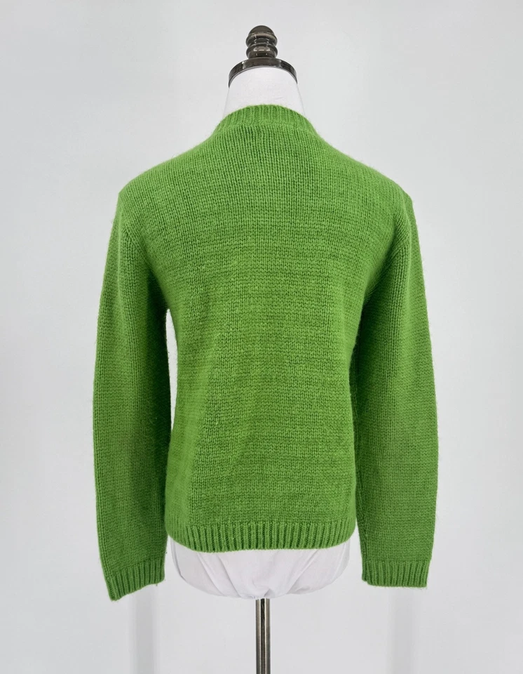 Suéter cárdigan manga larga verde Brentshire vintage años 60 para mujer Foto 3 de 4