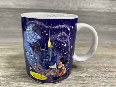 Tokyo Disneyland Dream Lights Mug Glow In The Dark Cinderella Castle