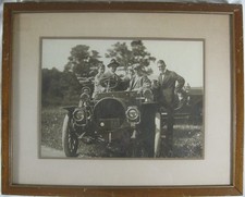 Antique Photograph Brass Era Touring Car William H. Page Children C.1908-1914 Antique Photograph Brass Era Touring Car William H. Page Children C.1908-1914