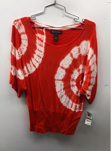 Inc Women Orange Shirt Sz L NWT