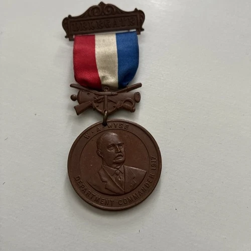 Ashland Wisconsin Civil War GAR 52 Encampment Medal 1918