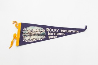 Vintage Bear Lake Rocky Mountain National Park Souvenir Felt Pennant 18"