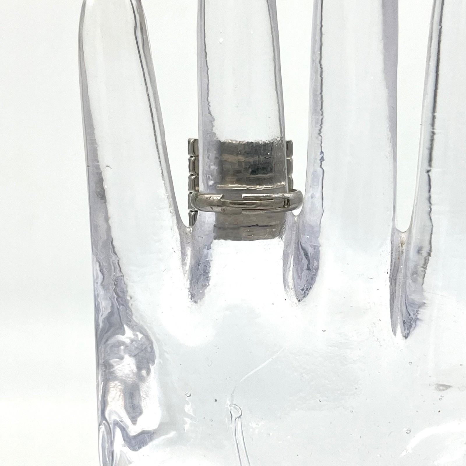 Sparkling Square Rhinestone Pave Statement Ring A… - image 2