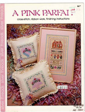 Pink Parfait Cross Stitch Pattern House Sampler Heart Star Vaness Ann