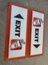 Dunkin’ Donuts Exit  Drive Thru Sign (Pair)