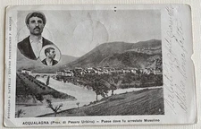 Acqualagna Paese Dove Fu Arrestato Il Brigante Musolino Cartolina Viaggiata