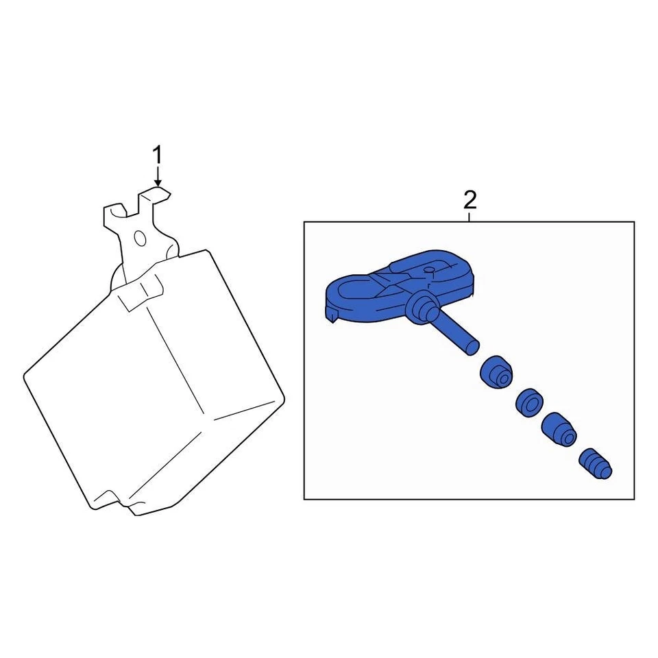 For Toyota RAV4 13-18 Toyota Tire Pressure Monitoring System TPMS Sensor Foto 4 de 4