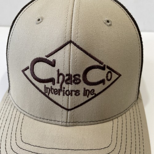 Richardson ChasCo Interiors Company Logo Baseball Trucker Hat Cap SnapBack - Picture 2 of 7