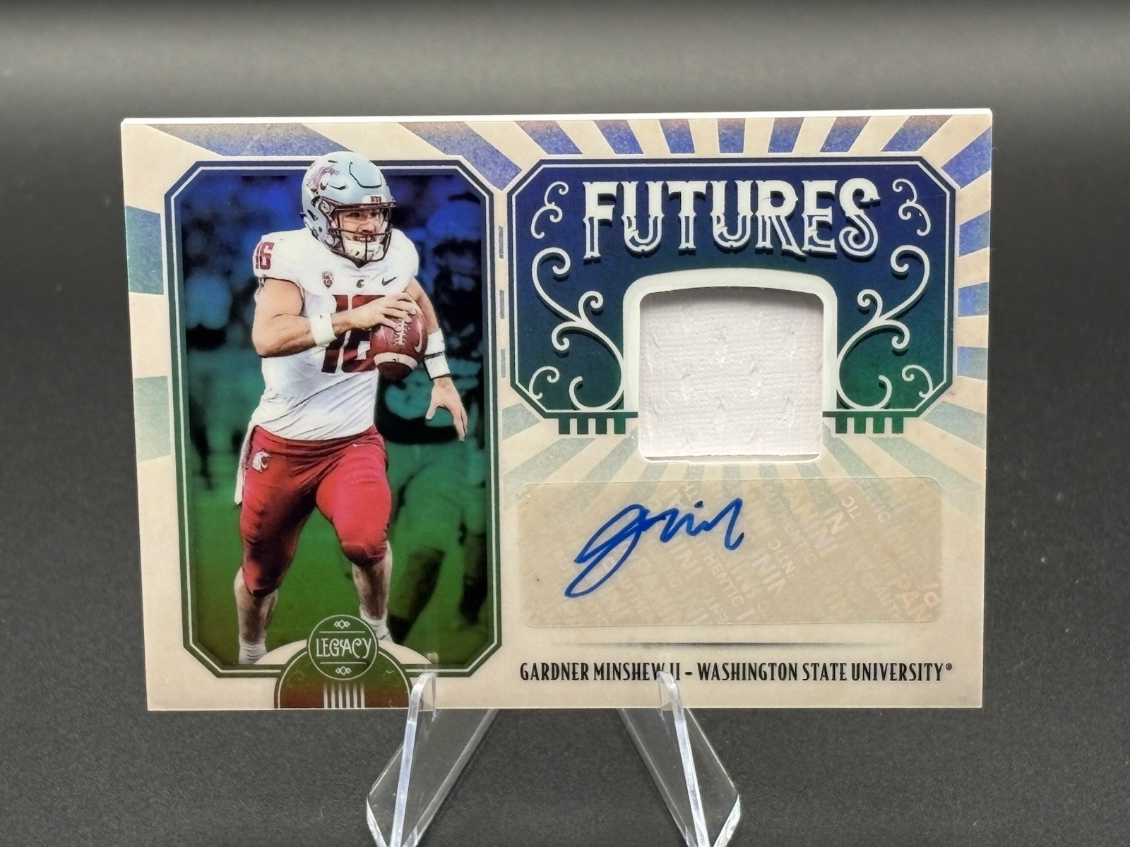 Gardner Minshew II Panini Legacy Futures Patch Autographs #FPGM Base