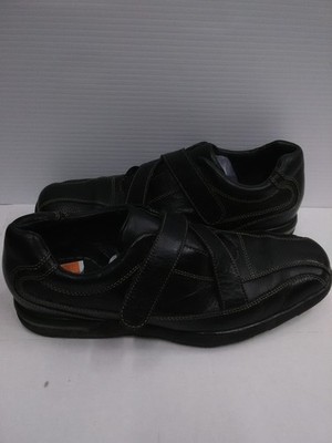 Rockport Shoes Mens Size 10.5 Black Leather Hook & Loop  display picture 1