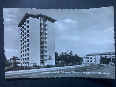 Universität Erlangen Nürnberg Deutschland Echtfoto Vintage Postkarte P90