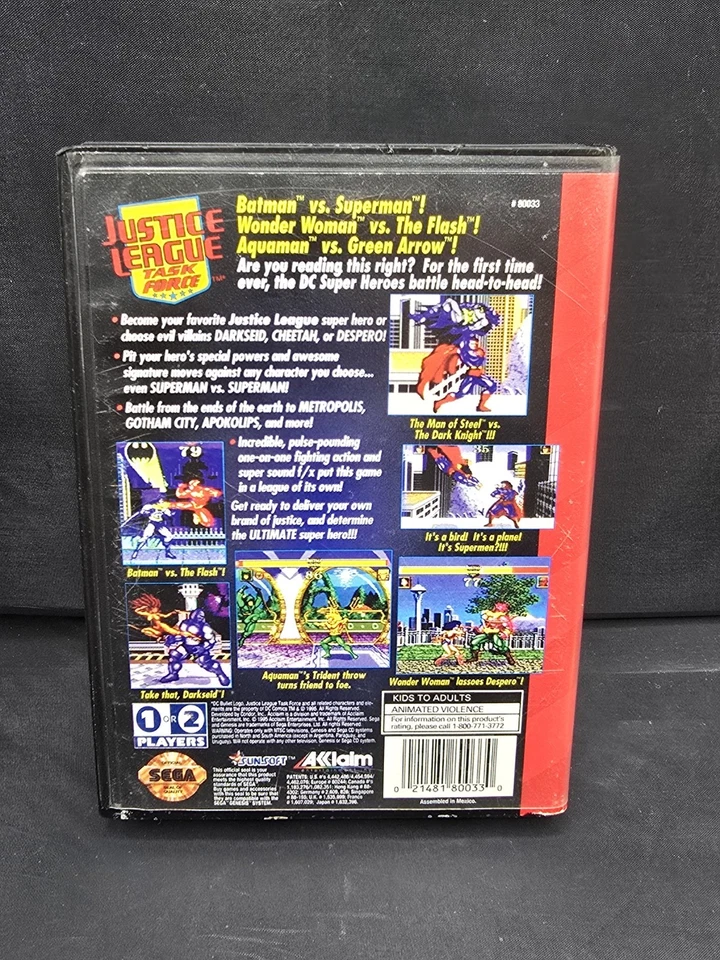 DC Justice League Task Force (Sega Genesis) Complete CIB Tested - Image 3 of 4