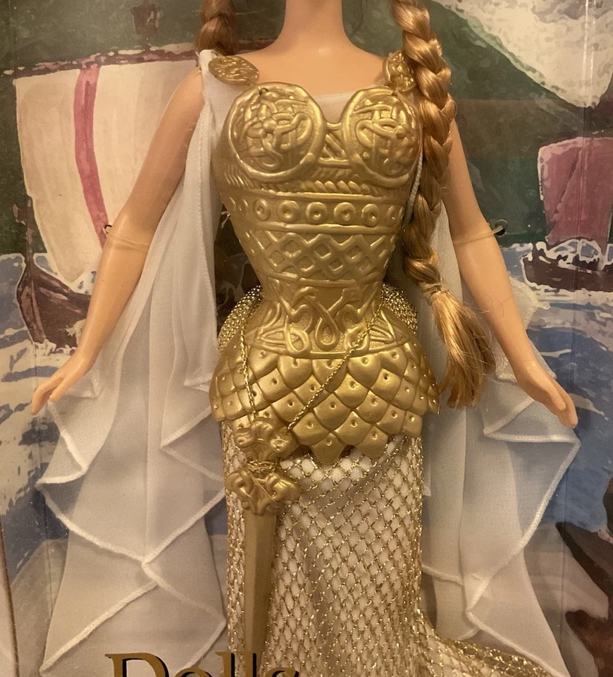 EDICIÓN COLECCIONISTA BARBIE PRINCESA DE LOS VIKINGOS MUÑECAS DEL MUNDO NOS 2003 Foto 3 de 4