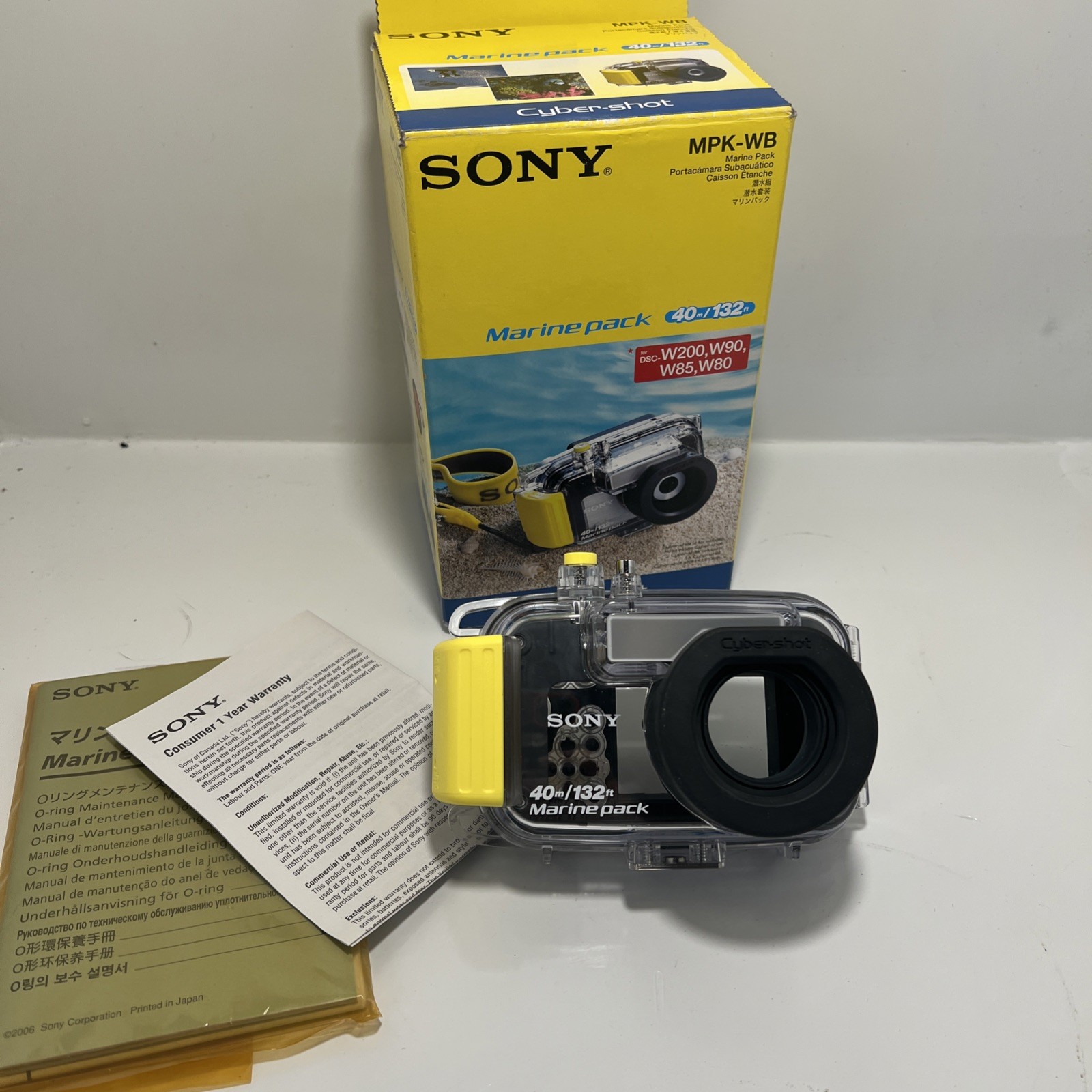 SONY MPK-WB Marine Pack 40m/132ft Underwater Housing Cyber-Shot DSC-W200 W90 W80