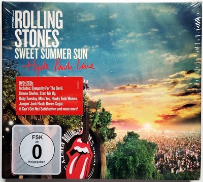 The Rolling Stones: Sweet Summer Sun - Hyde Park Live (2013) NEU, DVD + 2-CD's