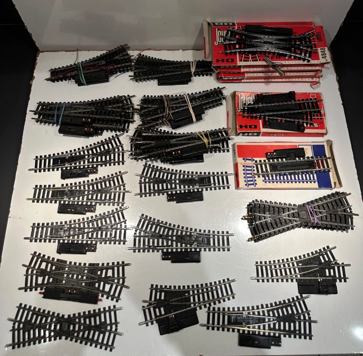 Lot De Rails Jouef Pour Train Miniature - Courbes, Droites, Butoirs, Occasion