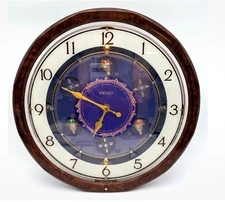 SEIKO Melodies in Motion Hot Air Balloons Fantasia WALL CLOCK