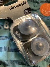 2 Pks Joovy Airnoogie Orthodontic Pacifiers Gray 2 Ct. 6M  Medium  Sleeper NEW