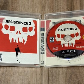 Resistance 3 (Sony PlayStation 3, 2011) PS3 CIB Complete w/ Manual, Tested