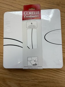 Corelle Coordinates Simple Lines Burner Covers Square Gas New Set Of 4