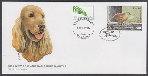 NEW ZEALAND 2007 FISH & GAME HUNTING REVENUE FDC $10 SINGLE (ID:015/DHC16)