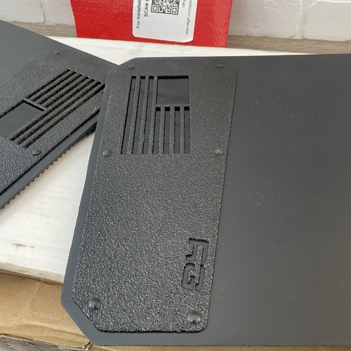Rek Gen AM2001-BK Merica Black Armor Mud Flaps w Black Logo - Picture 2 of 4