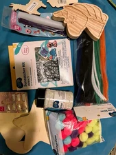 Large Miscellaneous Craft Lot New Items - Pipe Cleaners,pompoms, Glitter,…& More