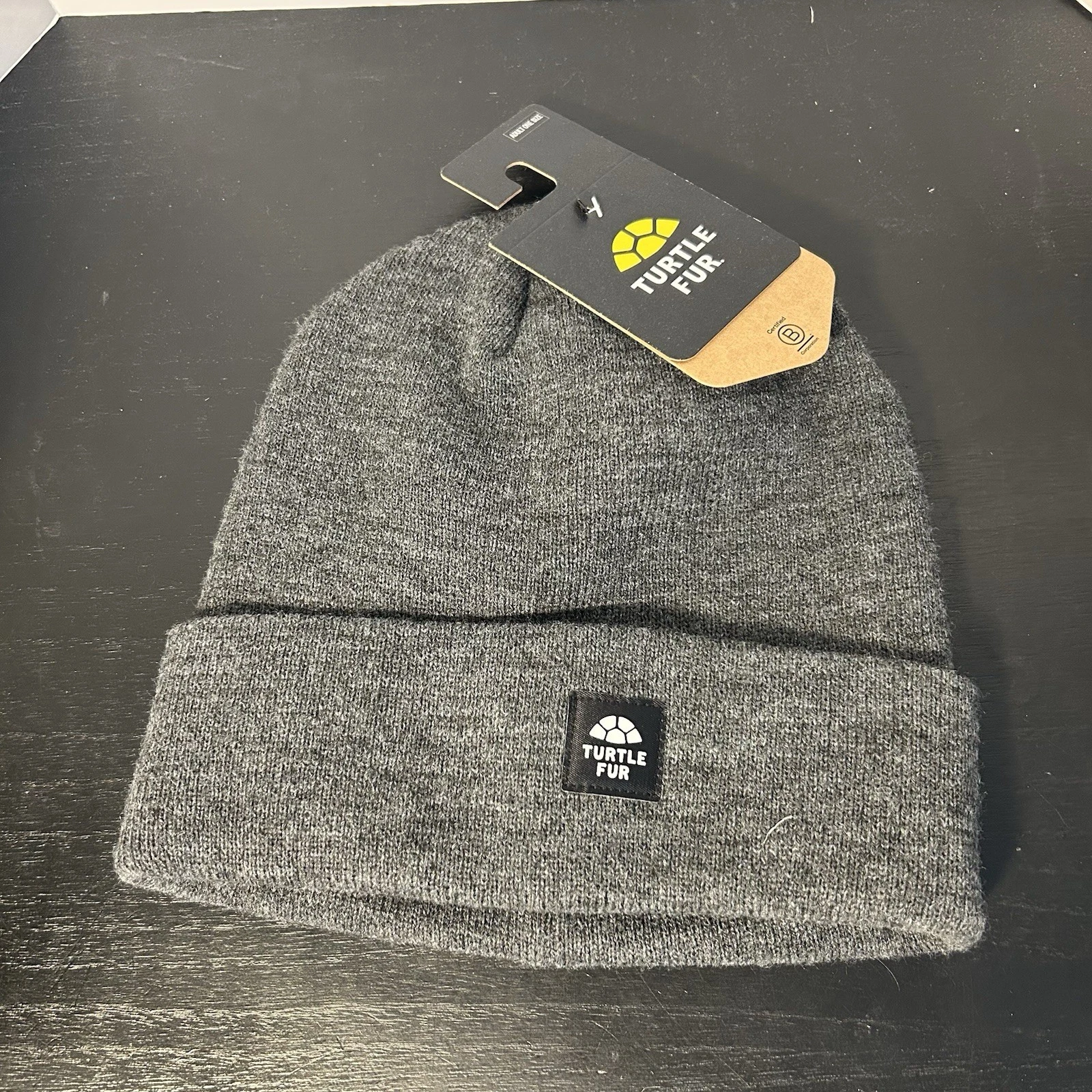Turtle Fur Explorer Beanie Men Gray Fleece One Size Cap Winter Hat Ski Snowboard