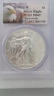 2013-W United States, American Silver Eagle, PCGS MS69, First Strike, Burnished