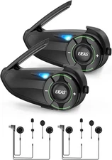 New EJEAS Q8 Motorcycle Bluetooth Headset (2-Pack)  