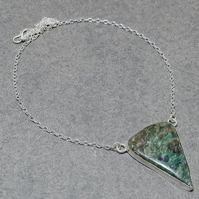 Rubin Fuchsite Edelstein Handarbeit Mode Geschenk Schmuck Kette Anhänger 1,80...