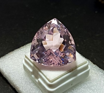 59.60 Ct Natural Trillion Cut GIE Certified Brazilian Green Topaz Loose Gemstone
