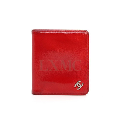 CHANEL Patent Red Wallet vendre CC Wallet 64917071