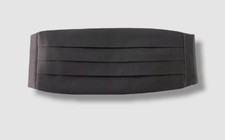 Michelsons London Mens Black Formal Adjustable Silk Cummerbund
