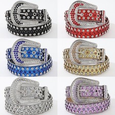 Full Diamond European and American Y2K Belt Fashion All-match Color Diamond Belt