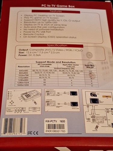 PC To TV Game Box New, retrofit your old pc to connect to your TV Open box🔺️ - Picture 3 of 6