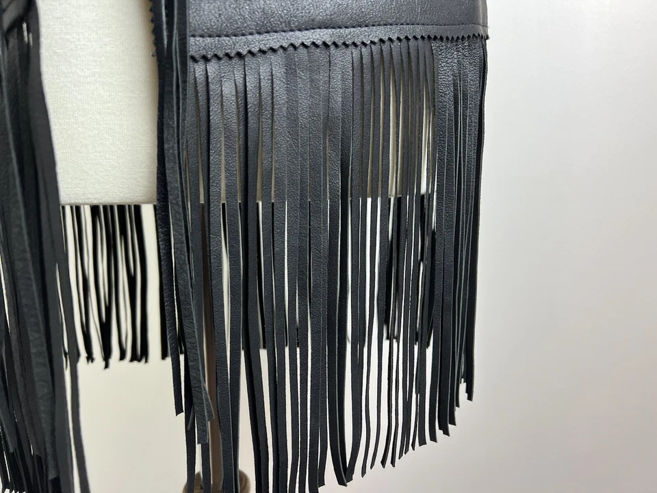 Scully 276643 Women's LARGE Eva Mesh Back leather Vest Black Outerwear Western - Image 4 of 4